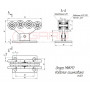 Роликовая опора откатных ворот - МИКРО 001