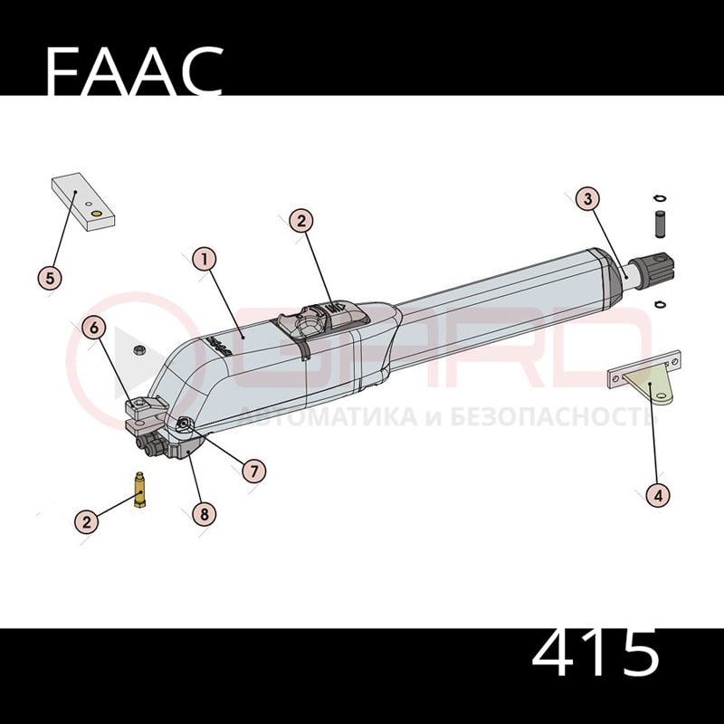 Привод электромеханический линейный FAAC 415 LLS